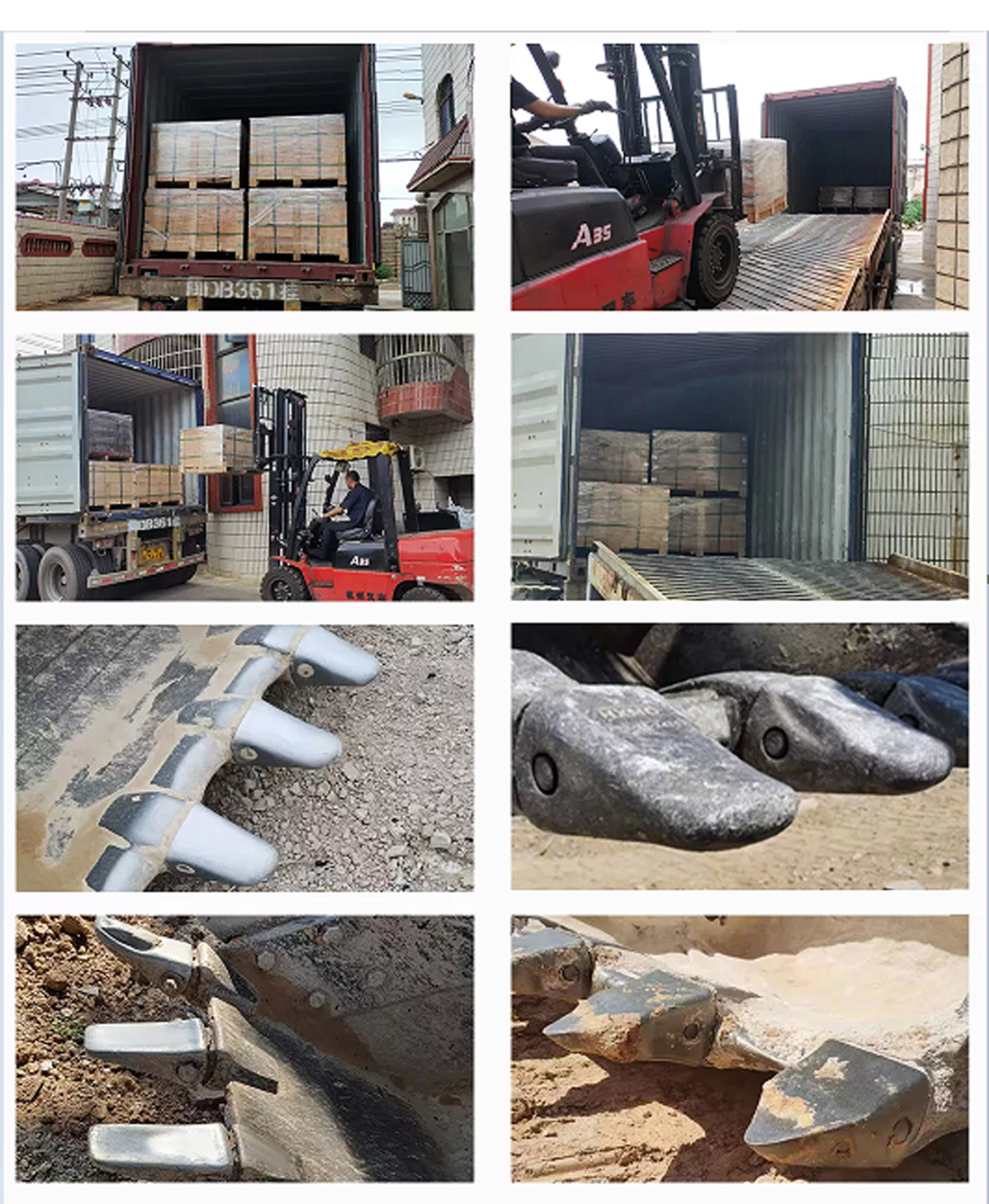 GOLD FORGING BUCKET TOOTH FEEDBACK RÉTROACTION DES DENTS DE SEAU DE FORGEAGE D'OR