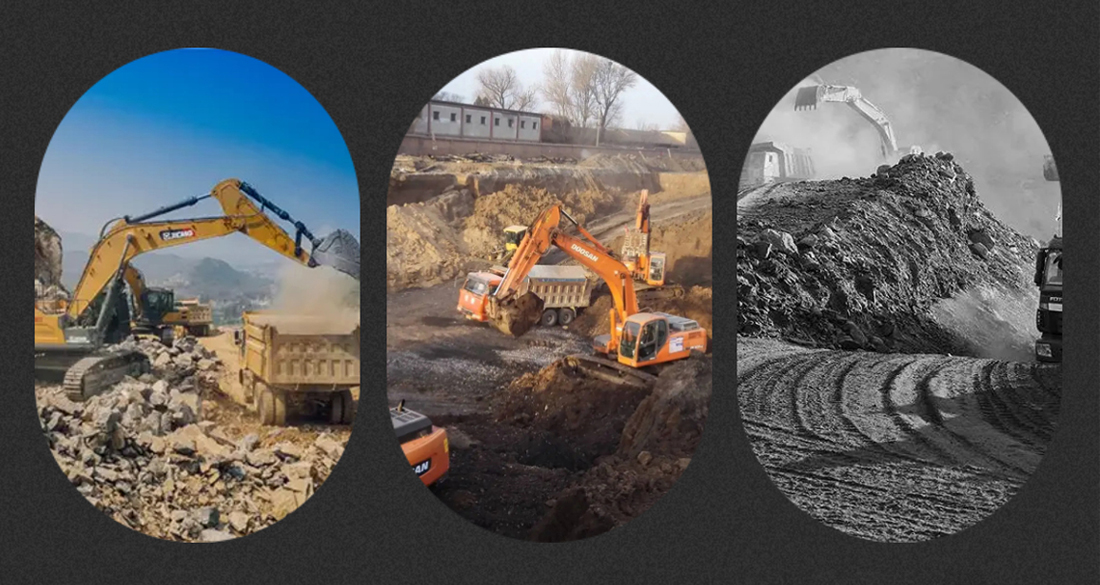 MACHINES DE CONSTRUCTION POUR FORGER L'OR 