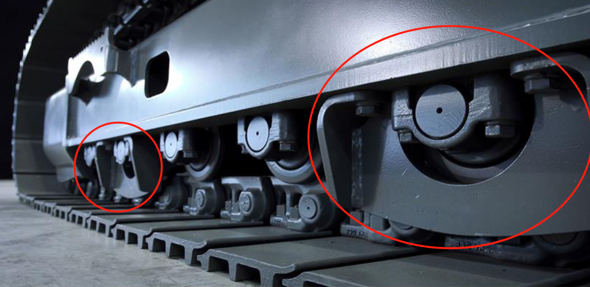 Garde de piste d'excavatrice