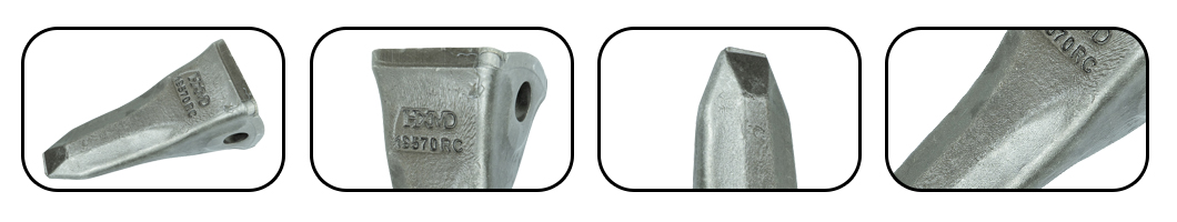 Dents de godet forg&eacute;es personnalis&eacute;es pour la construction