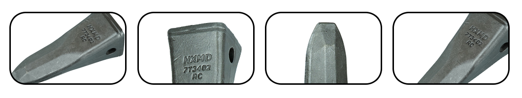 Dents de godet forg&eacute;es par Rock Precision