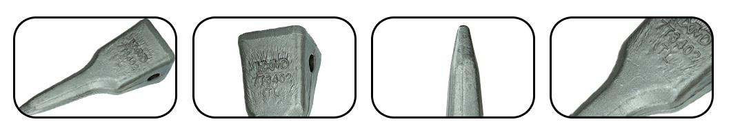 godet &agrave; dents d'excavatrice