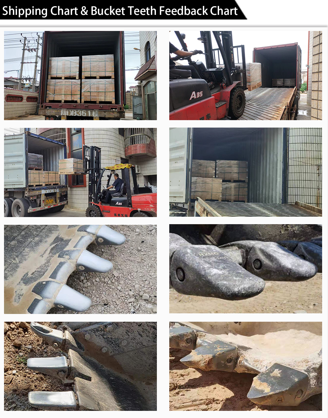 changer les dents du godet de l'excavatrice