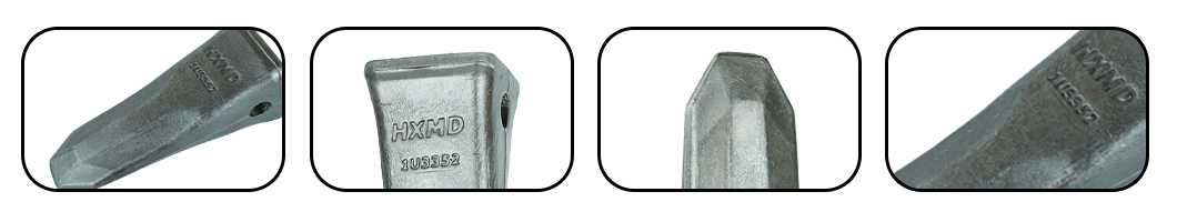 Dents de godet de forage pour excavatrice Doosan