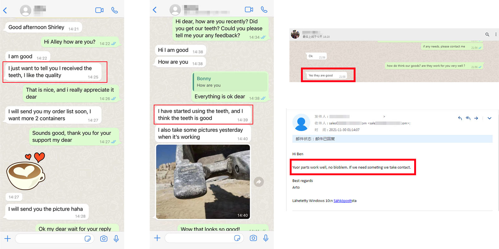 Commentaires des clients