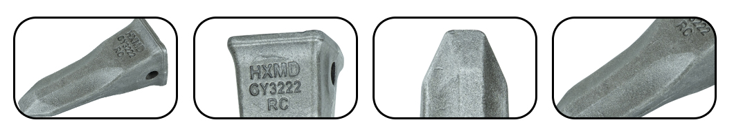 Dents de godet forg&eacute;es en acier alli&eacute;